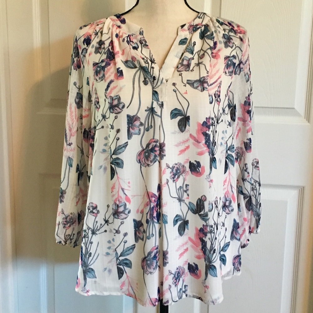 Ivanka Trump Floral Blouse